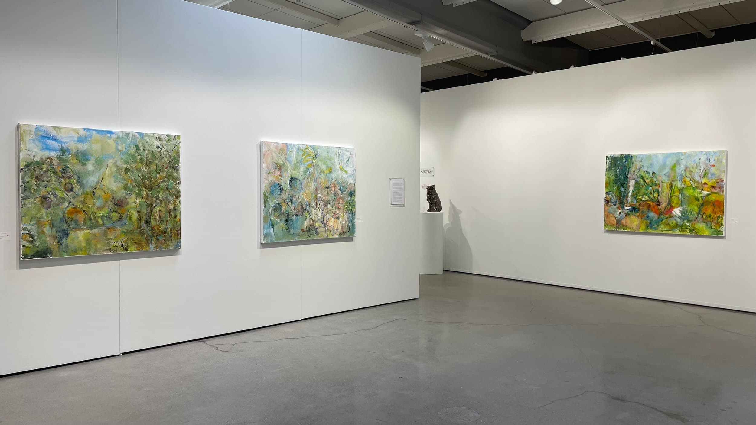 Anna Aalto paintings installed at Gumbostrand Konst & Form